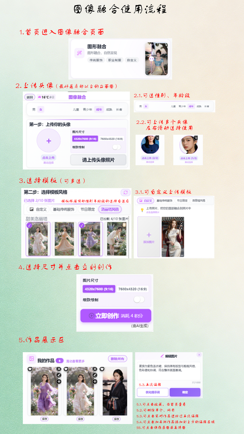 人脸融合操作流程